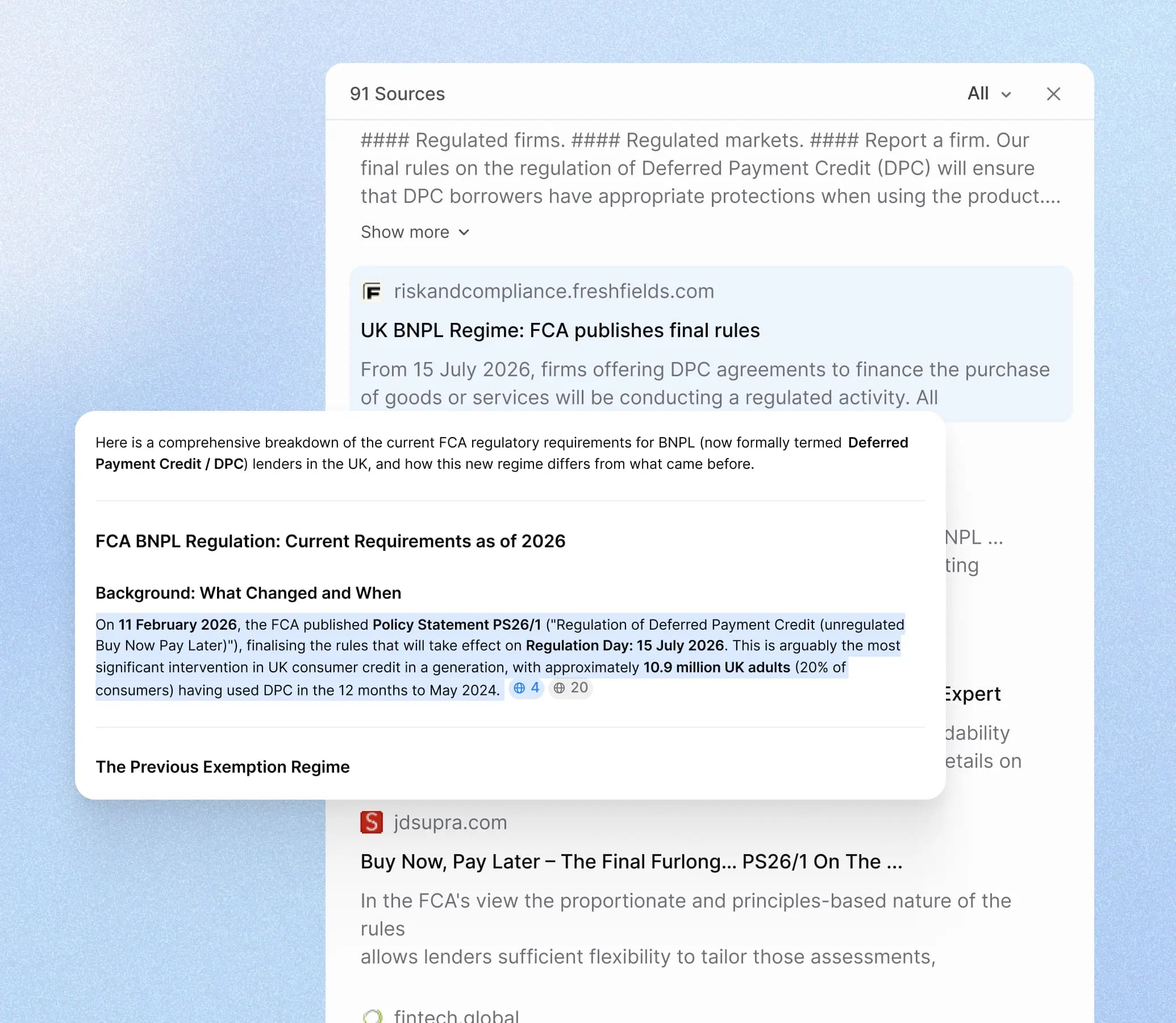 Deep research with verifiable, source-backed outputs